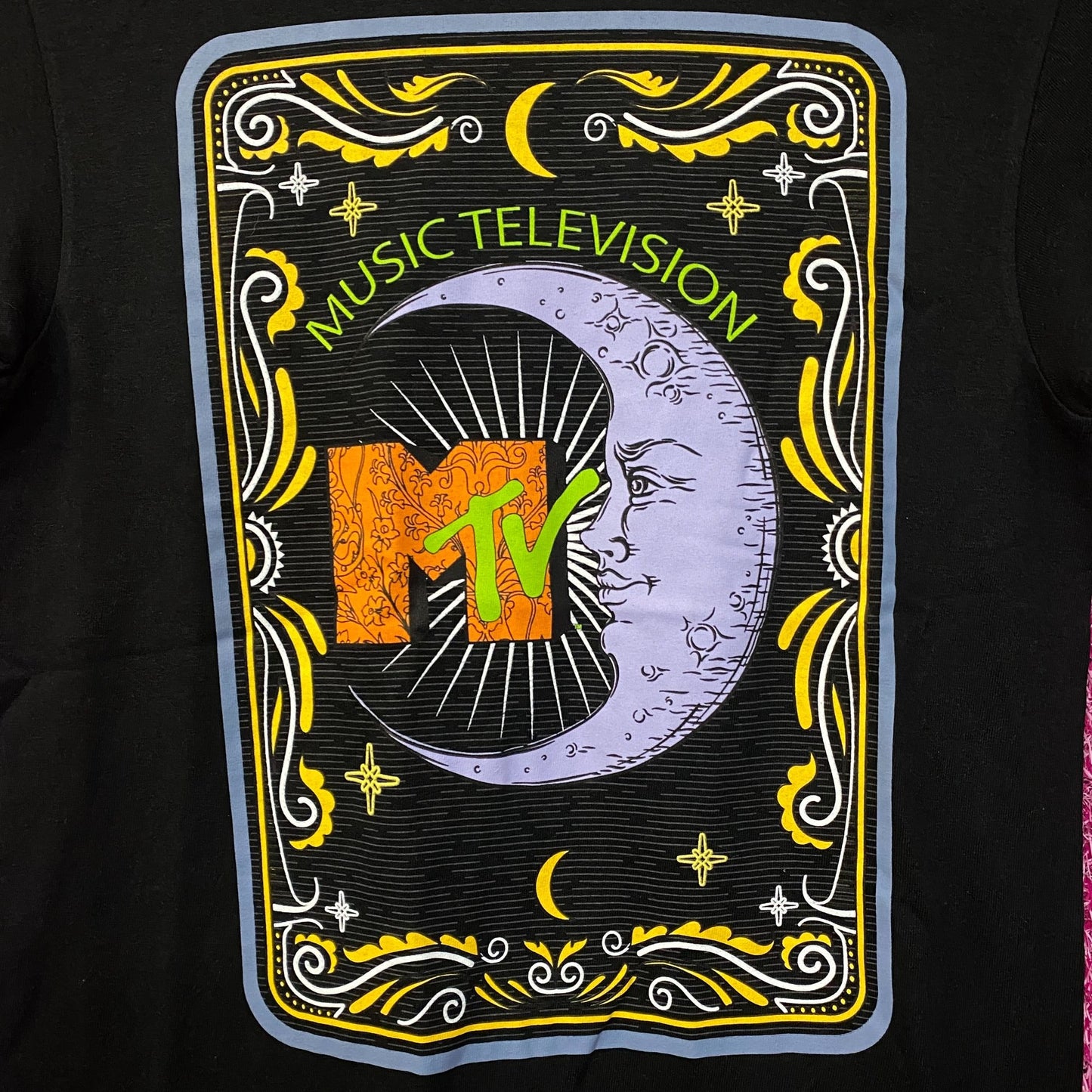 MTV Music Television Tarot Card Crescent Moon T-Shirt Small
