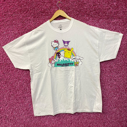 Sanrio Hello Kitty and Friends Over A Rainbow T-Shirt 2XL