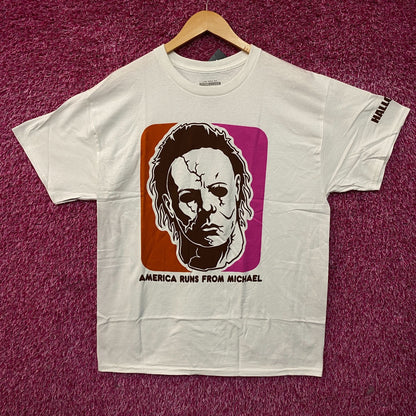 John Carpenter's Halloween "America Runs From Michael" Graphic T-Shirt Large