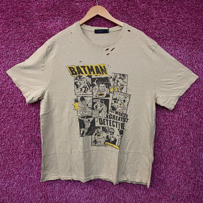 Junk Food Clothing Batman Panel Collage Vintage Destroy Tee 2XL