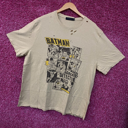 Junk Food Clothing Batman Panel Collage Vintage Destroy Tee 2XL
