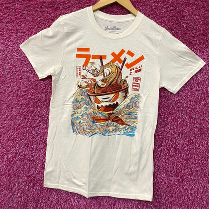 The Great Ramen Kaiju Monster Beige Tshirt size Small