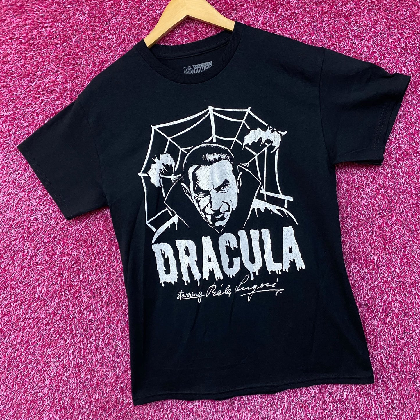 Bela Lugosi Dracula Spiders Web Graphic T-Shirt Medium