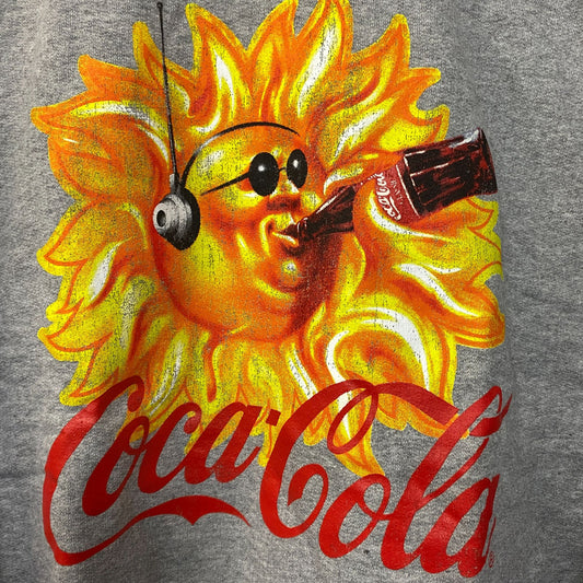 Coca-cola Sun Logo Retro Style Sweatshirt Small
