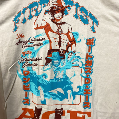 One Piece Portgas D. Ace Fire Fist The Second Division Commander Anime T-Shirt Large