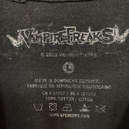 Vampire Freaks Jersey Devil Graphic Design T-Shirt Large