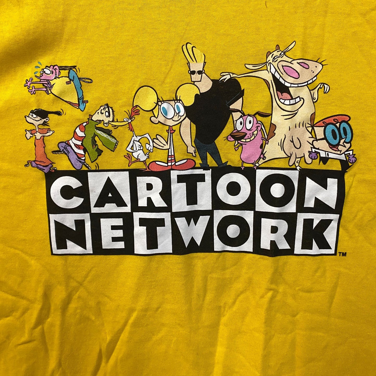 Cartoon Network Throwback Logo With Characters Graphic Print T-Shirt Medium