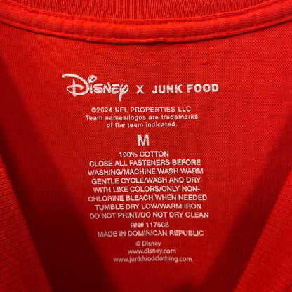 Junk Food x NFL Disney Mickey Mouse Kick Back Kansas City Chiefs Shirt Medium