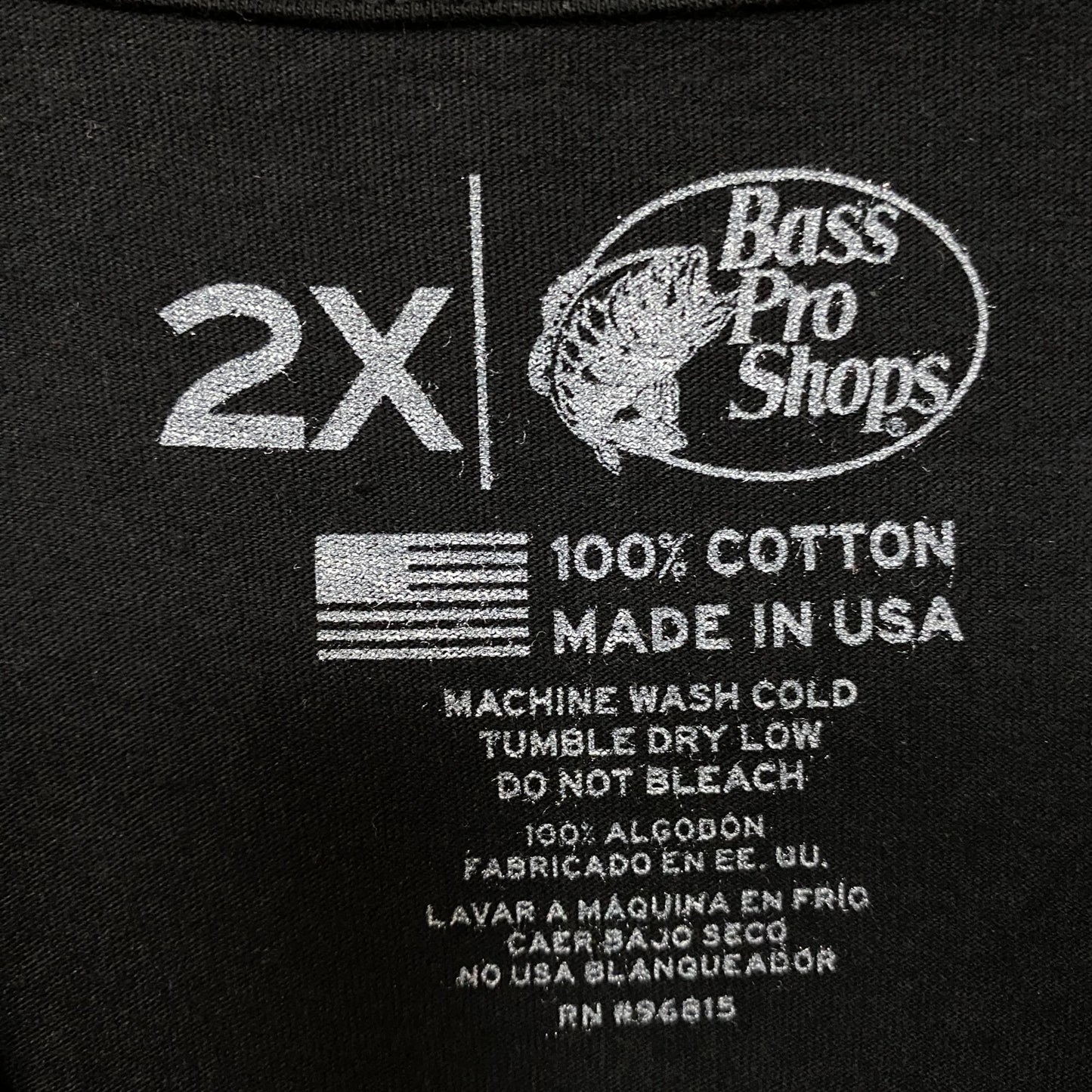Bass Pro Shops American Patriot Flag Graphic T-Shirt 2XL