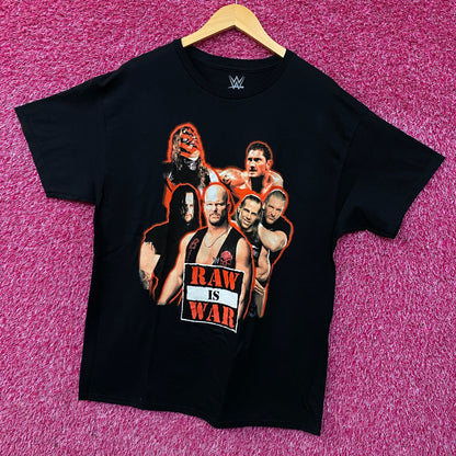 WWE Monday Night Raw Poster Raw is War T-Shirt Large