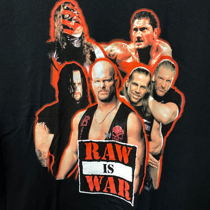 WWE Monday Night Raw Poster Raw is War T-Shirt Large