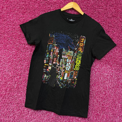 Threadless Godzilla Kaiju City Graphic Design T-Shirt Size Small