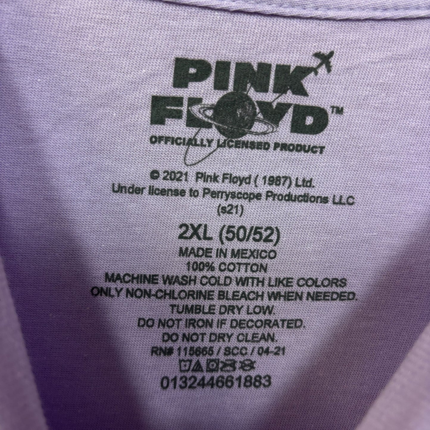 Pink Floyd All Seeing Cosmic Pyramid Psychedelic Rock Tee 2xl