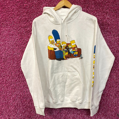 The Simpsons Classic Family Couch Pull Over Hoodie Medium