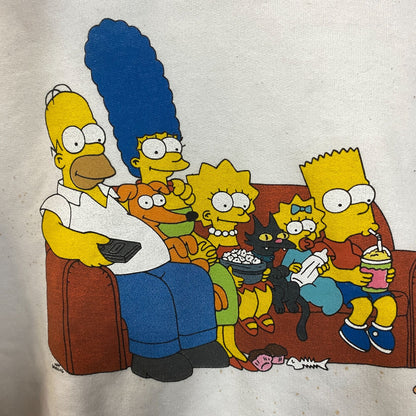 The Simpsons Classic Family Couch Pull Over Hoodie Medium