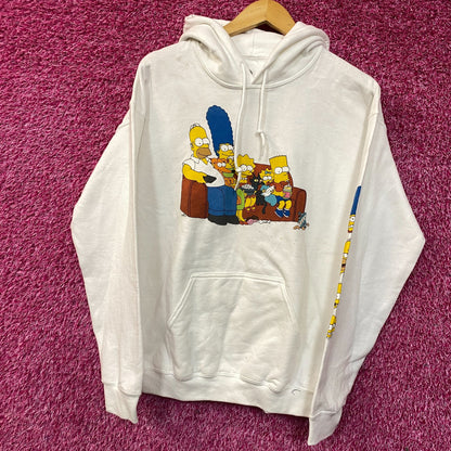 The Simpsons Classic Family Couch Pull Over Hoodie Medium