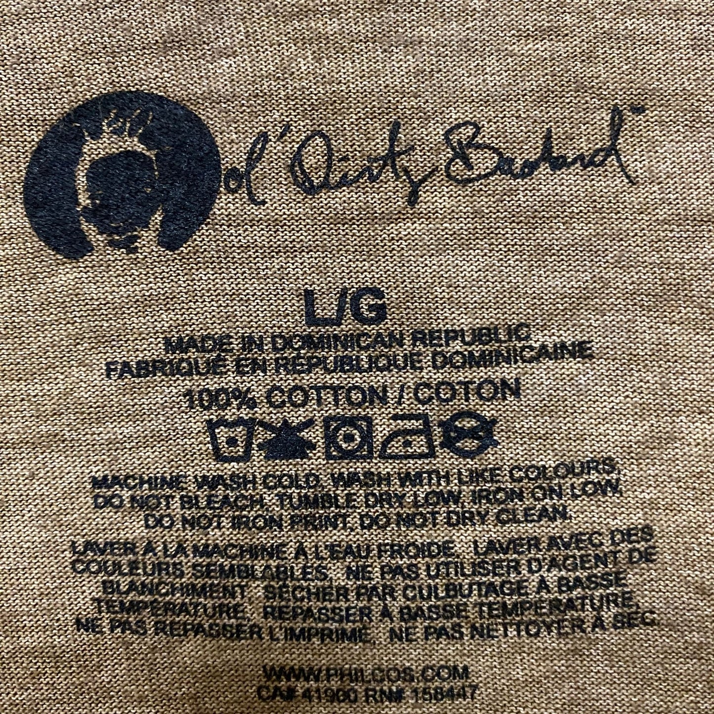 Ol Dirty Bastard Portrait Tshirt size large
