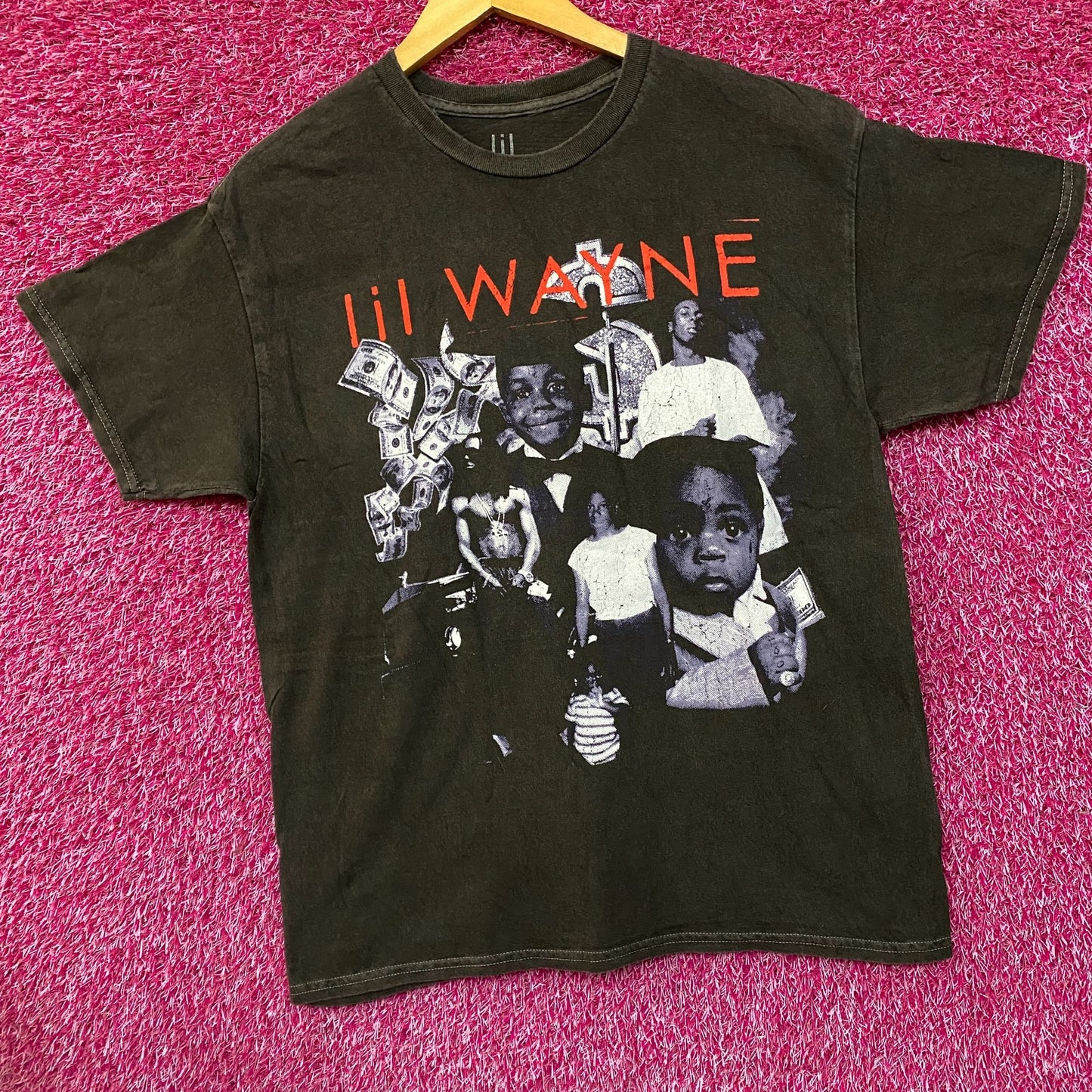 Lil Wayne The Carter Album Covers Graphic Design T-shirt Medium