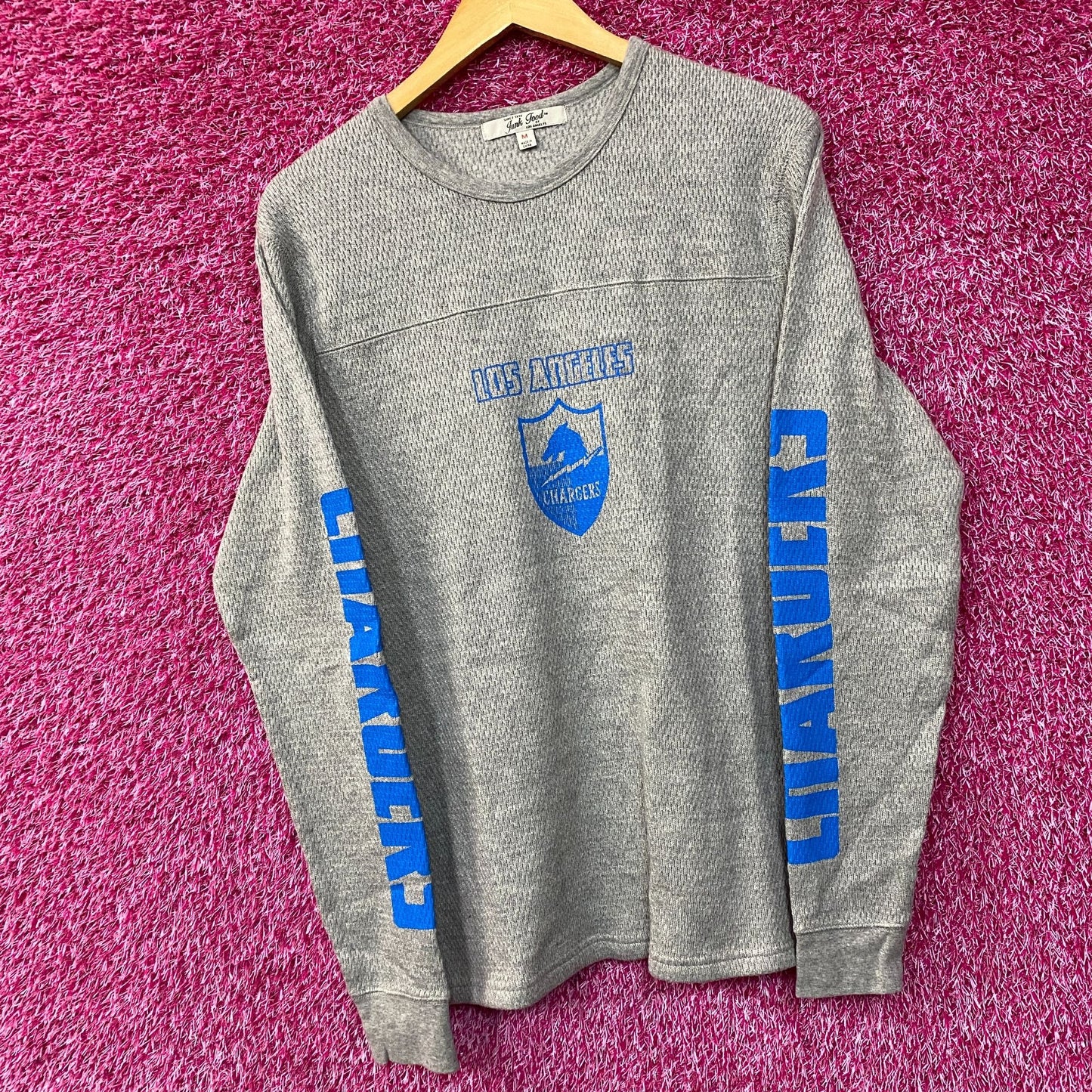 Los Angeles Chargers Long Sleeve Waffle Shirt Medium