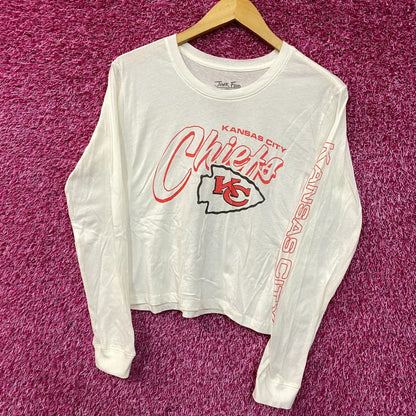 Junk Food NFL Kansas City Chiefs Long Sleeve Cropped T-Shirt XS
