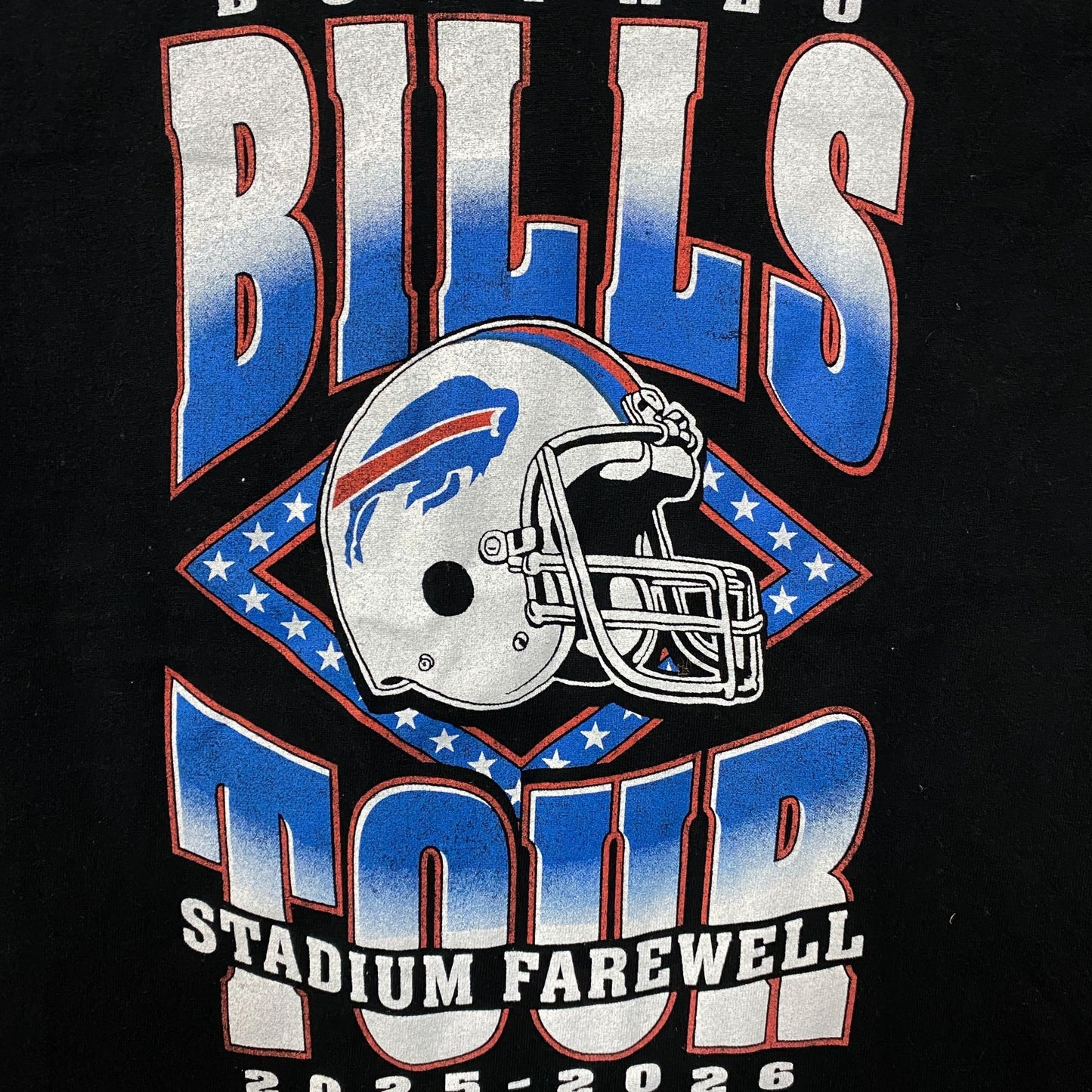 Junk Food Clothing Buffalo Bills Stadium Farewell Tour Graphic T-Shirt Kids Medium