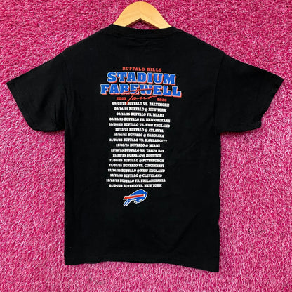 Junk Food Clothing Buffalo Bills Stadium Farewell Tour Graphic T-Shirt Kids Medium