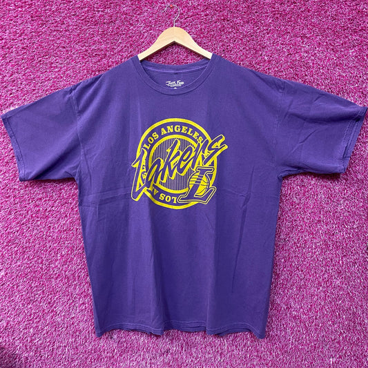 Junk Food Clothing NBA Los Angeles Lakers Crest Vintage Style Tee XL