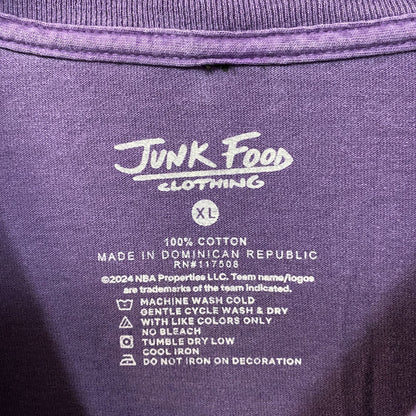 Junk Food Clothing NBA Los Angeles Lakers Crest Vintage Style Tee XL