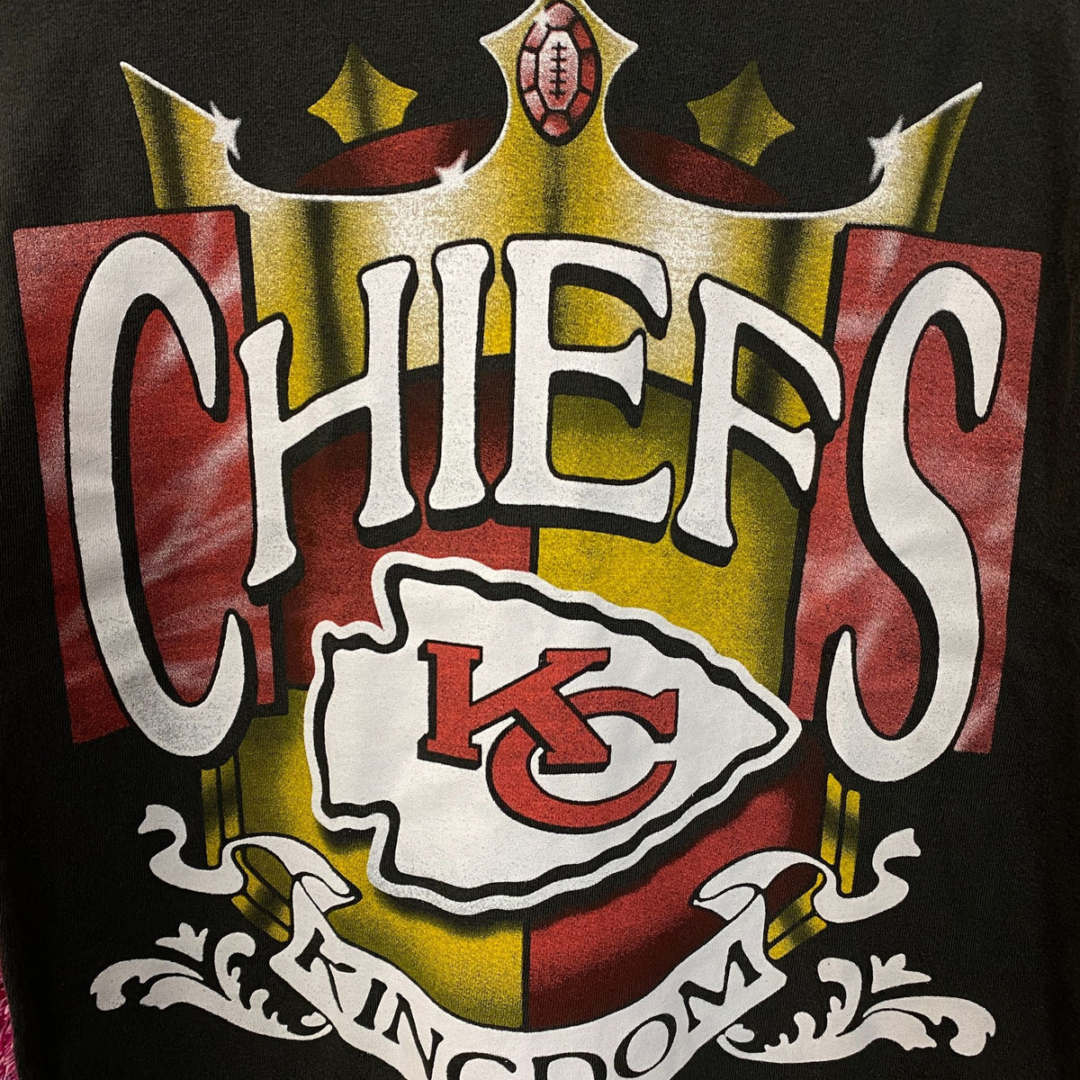Junk Food Clothing Kansas City Chiefs Kingdom Vintage Style T-Shirt XS