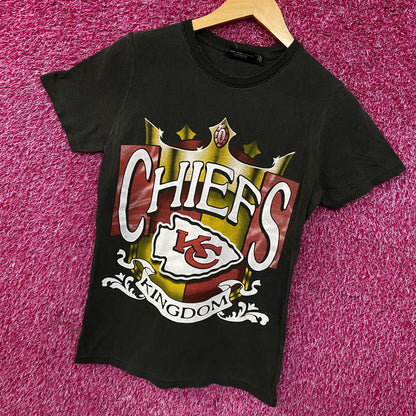 Junk Food Clothing Kansas City Chiefs Kingdom Vintage Style T-Shirt XS