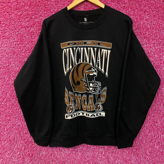 Cincinnati Bengals NFL Helmet Logo Crewneck Sweatshirt Medium