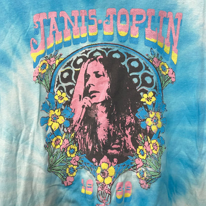 Janis Joplin Pearl Album Blue Tie Dye T-Shirt Large