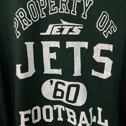 Junk Food Clothing New York Jets Property of Jets NFL Green Sweatshirt Medium