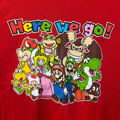 Super Mario Here We Go! character T-shirt size 2XL