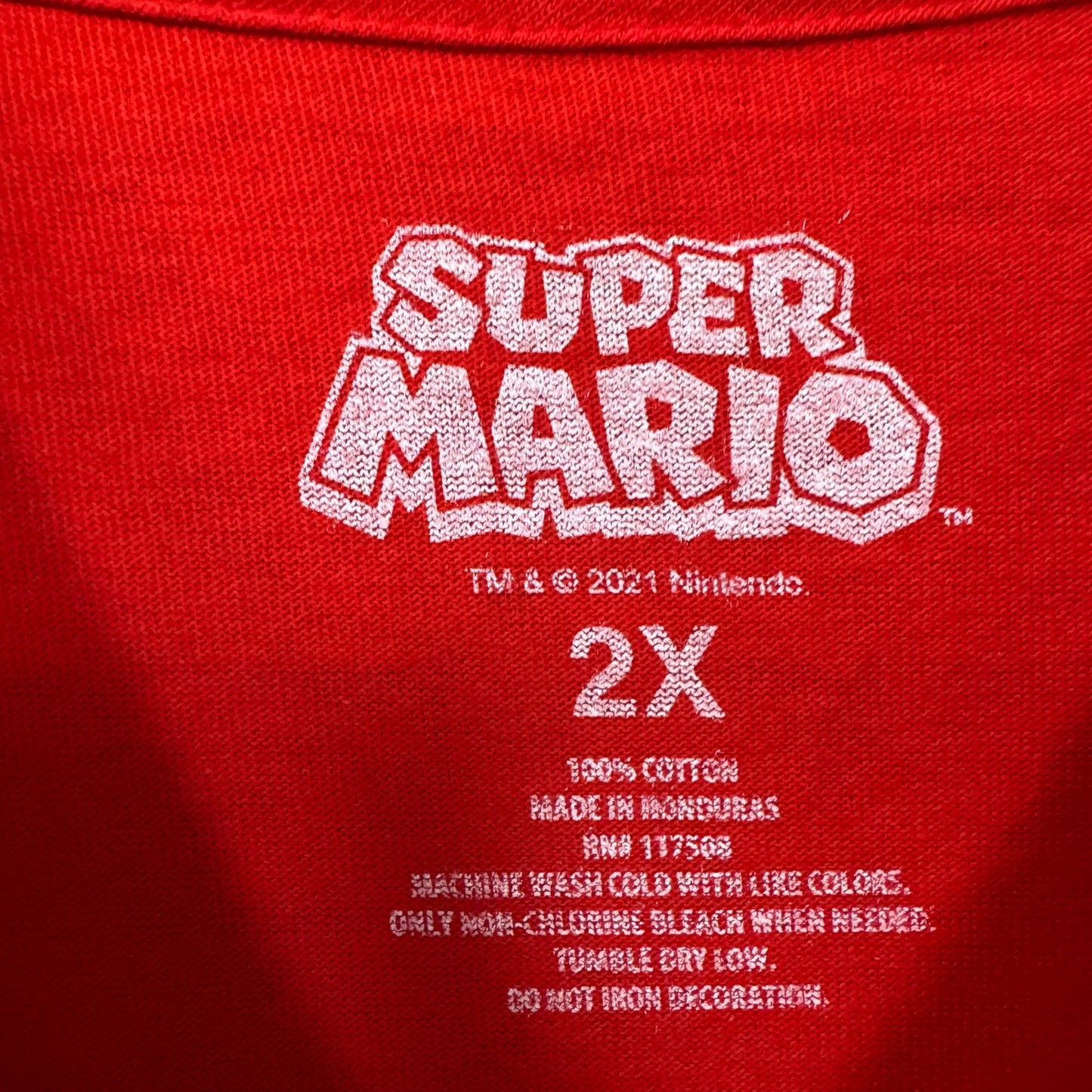 Super Mario Here We Go! character T-shirt size 2XL