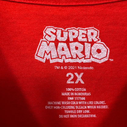 Super Mario Here We Go! character T-shirt size 2XL
