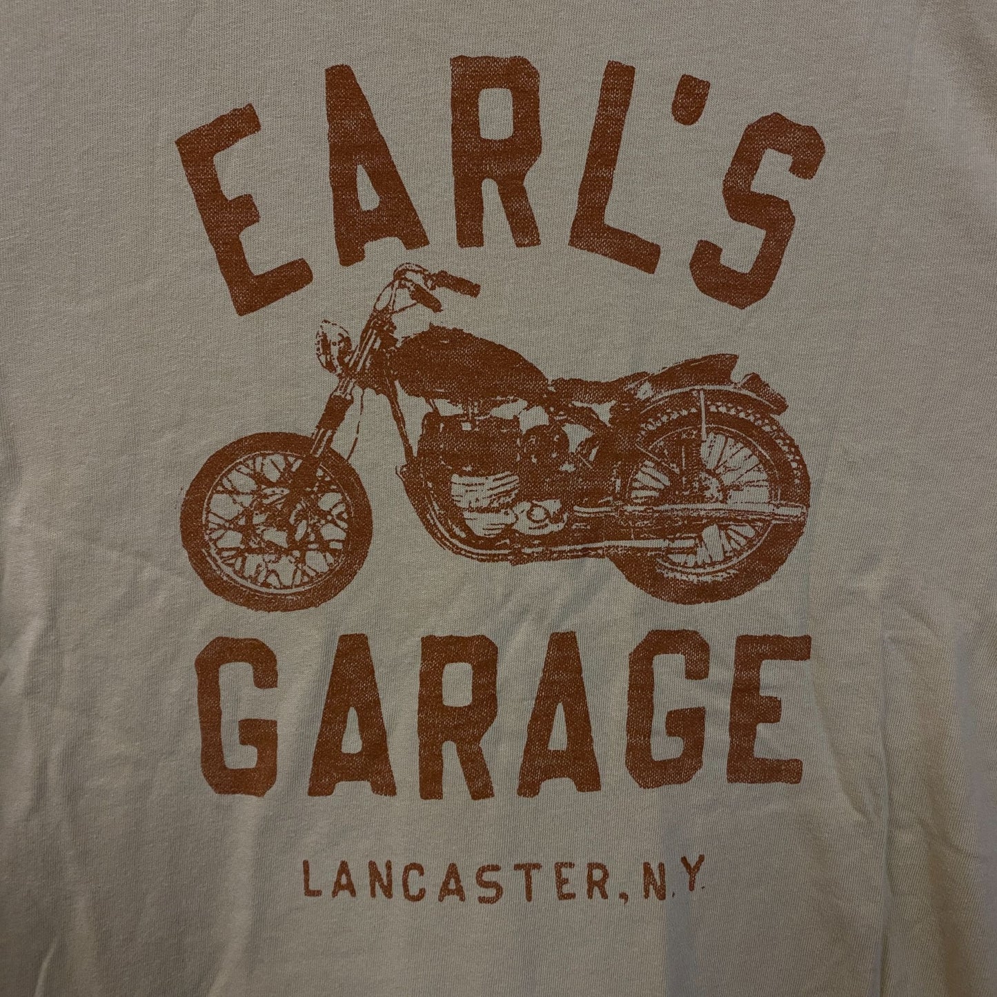 Junk Food Earl's Garage Vintage Style Graphic Women's T-Shirt Large
