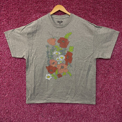 Junk Food Flowers Cotton Graphic T-Shirt XL
