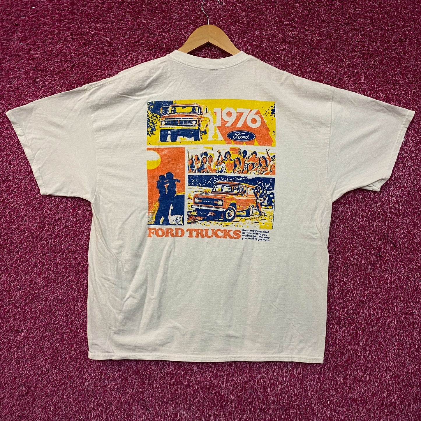 Junk Food Ford Pickups Trucks 1976 Graphic T-Shirt XL