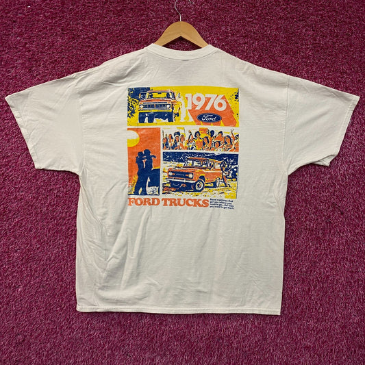 Junk Food Ford Pickups Trucks 1976 Graphic T-Shirt XL