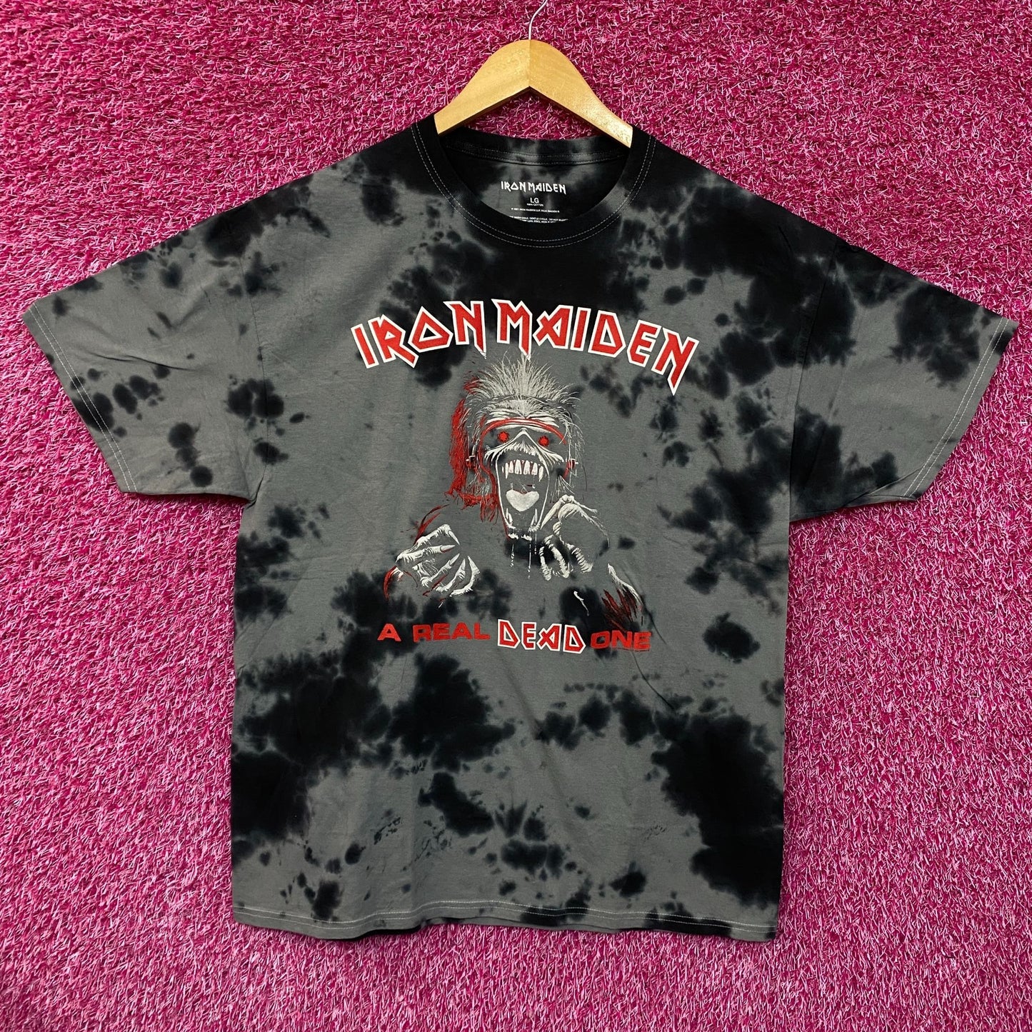 Iron Maiden A Real Dead One Album Art Heavy Metal Tie Dye large