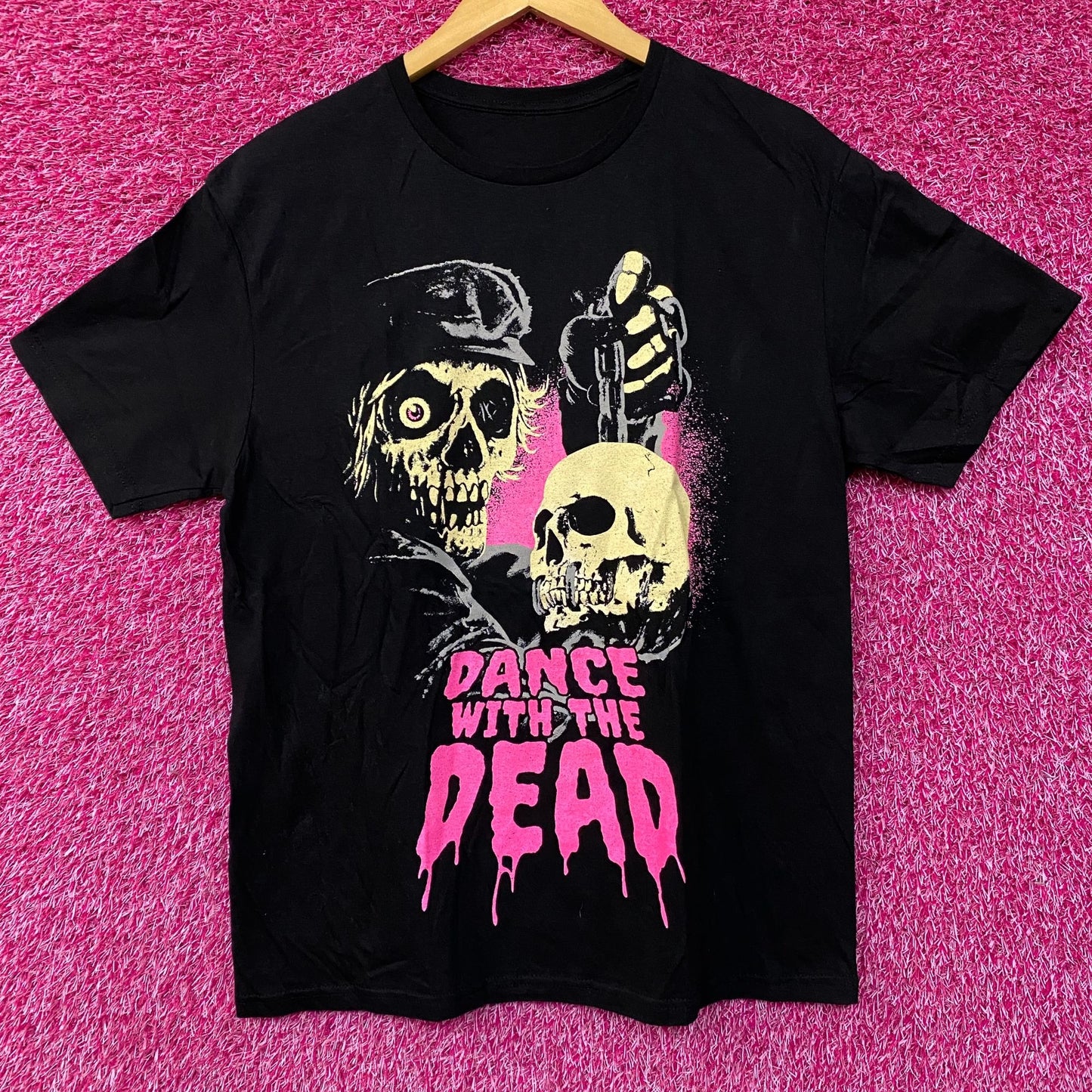 Dance With The Dead Dark Synthwave Band T-Shirt Large