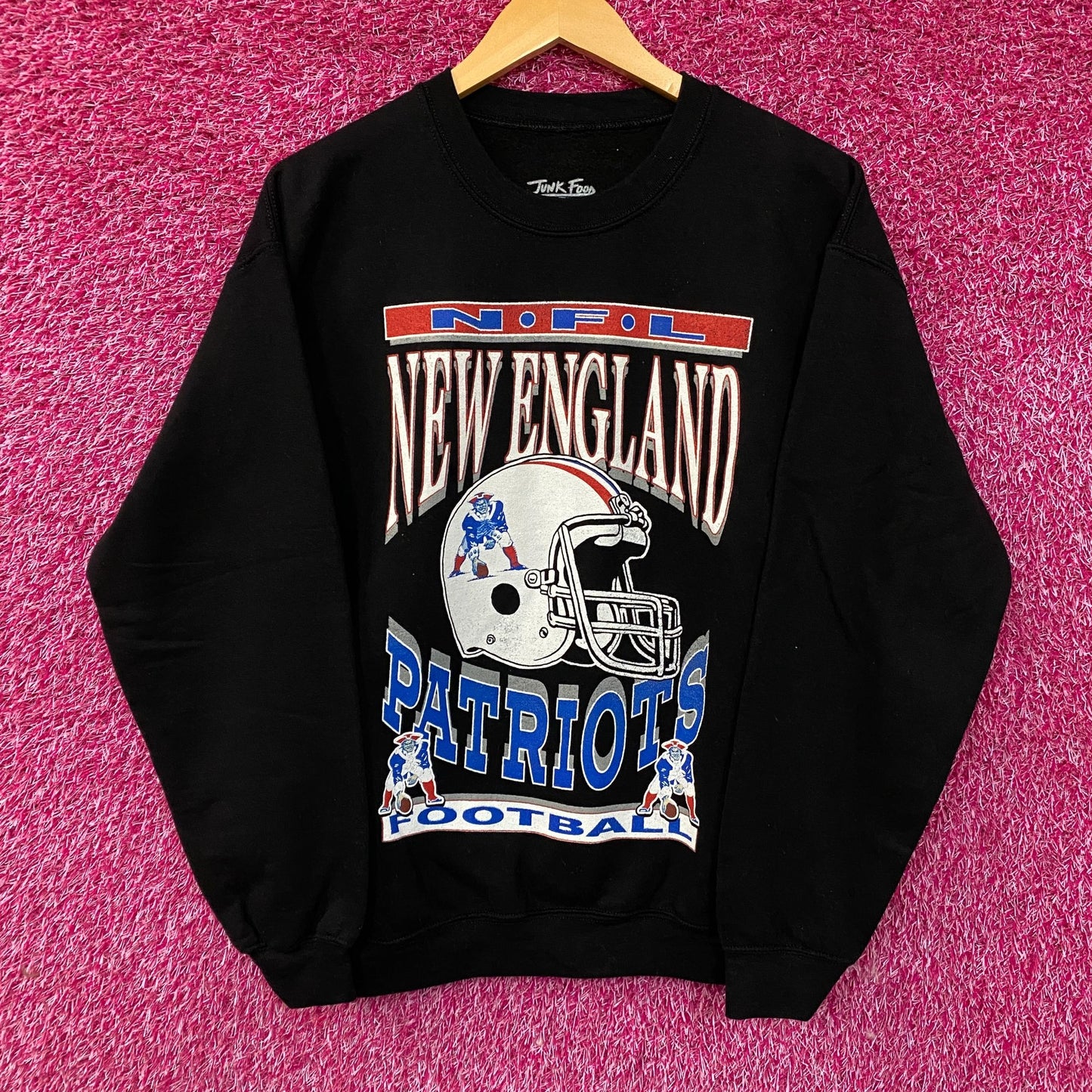 Junk Food Clothing New England Patriots Crewneck Sweatshirt Small