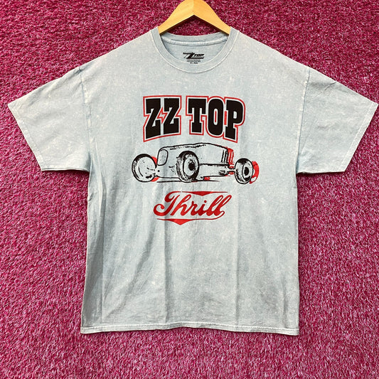 ZZTop Hot Rod Car Thrill Blue T-Shirt XL