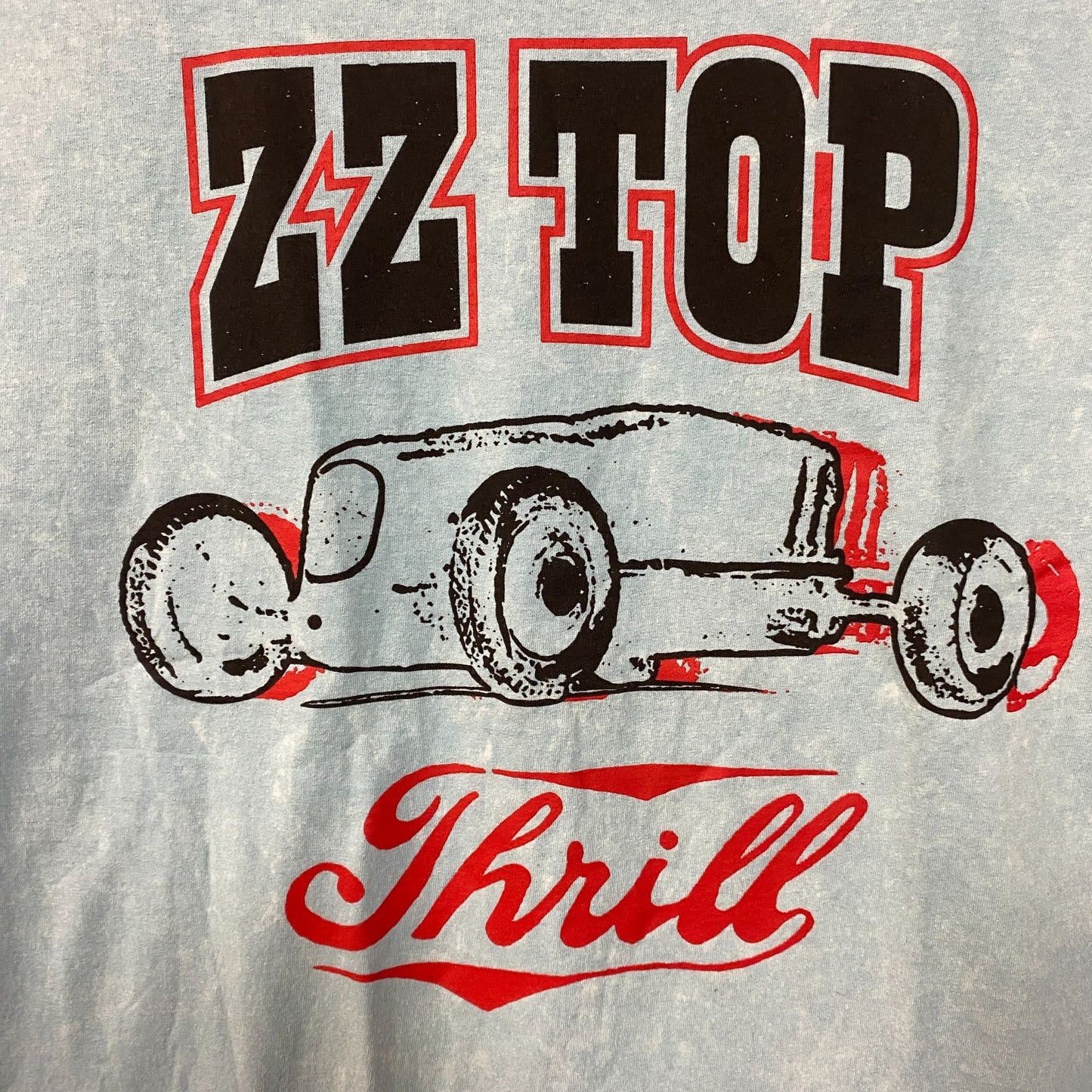 ZZTop Hot Rod Car Thrill Blue T-Shirt XL