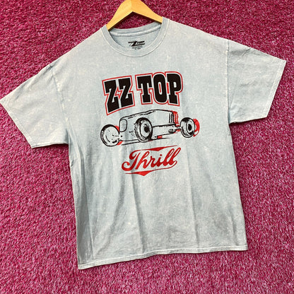 ZZTop Hot Rod Car Thrill Blue T-Shirt XL