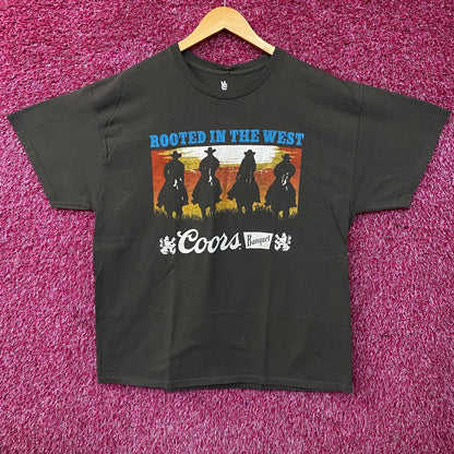 Coors Banquet Rooted in the West Vintage Style Tee XL