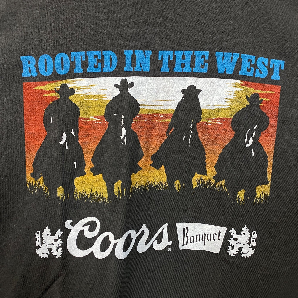 Coors Banquet Rooted in the West Vintage Style Tee XL