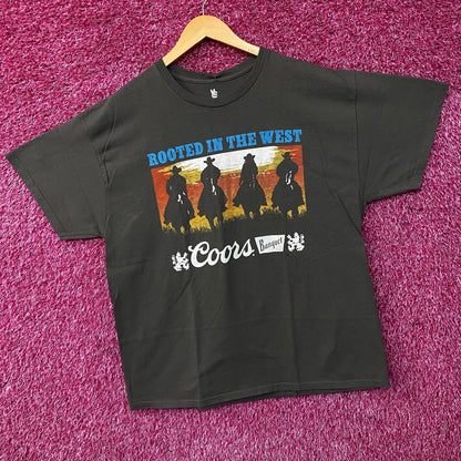 Coors Banquet Rooted in the West Vintage Style Tee XL