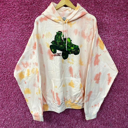 Gorillaz Self-Titled Album Cover Tie-Dye Hoodie Size 2XL